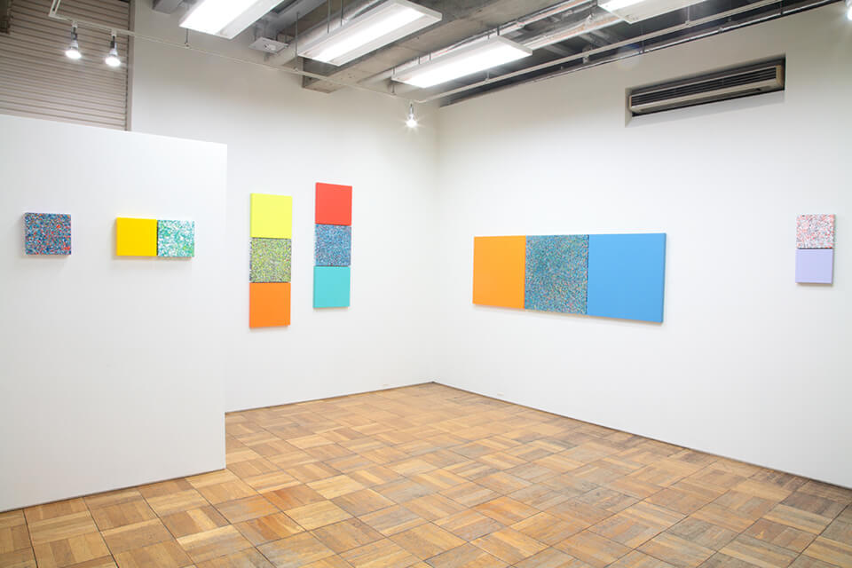 「悲しき南回帰線 tristes tropiques」<br />
2015<br />
Exhibition site view<br />
Gallery OUT of PLACE TOKIO